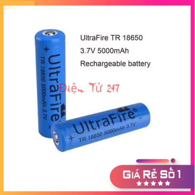 1 Viên Pin Lion ULTRAFIRE 5000mAh 3.7V cho đèn pin, pin tông đơ, pin quạt cầm tay