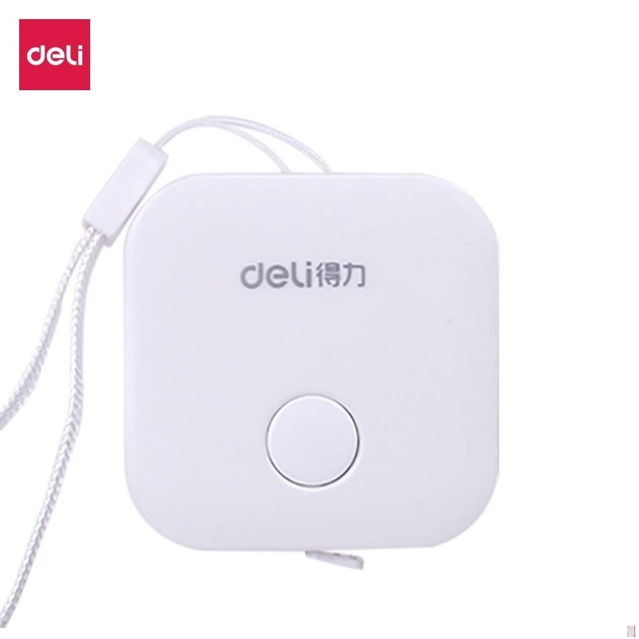 Thước dây da cuộn tự động 1,5m Deli 79650 / thước có nhiều màu lựa chọn
