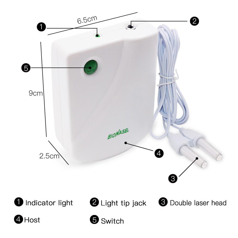 Máy điều trị viêm mũi bằng laser máy điều trị dị ứng sốt cỏ khô trị liệu điều trị viêm xoang, mát xa laser xung tần số thấp laser chăm sóc sức khỏe mũi.