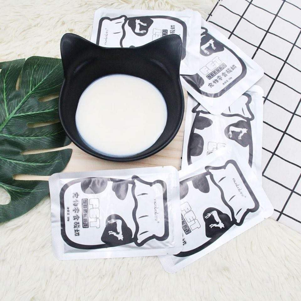 sữa chua dê monbab gói 50g cho chó mèo