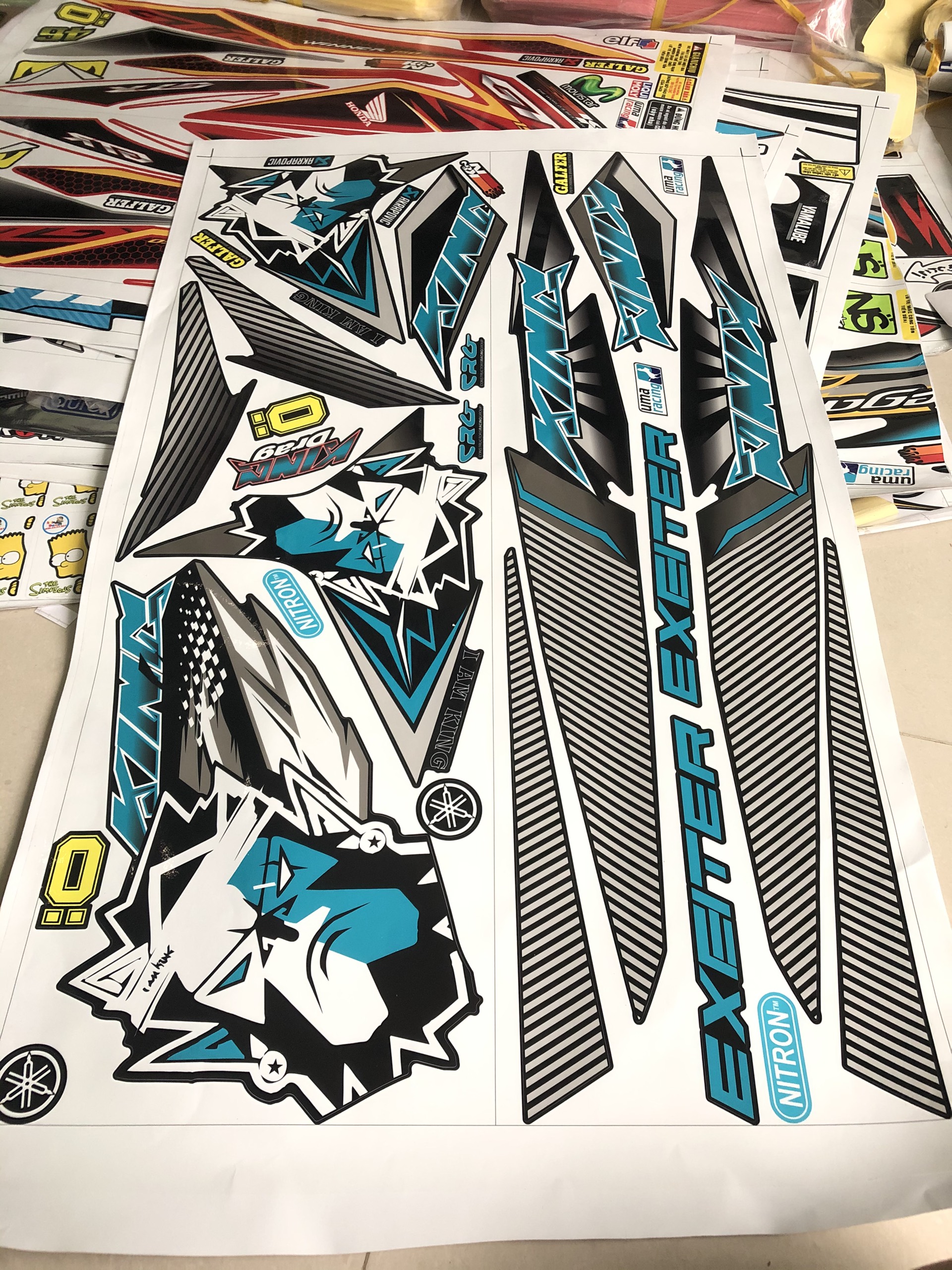 Tem Rời Yamaha Exciter 150 King Drag 5 Màu 2020