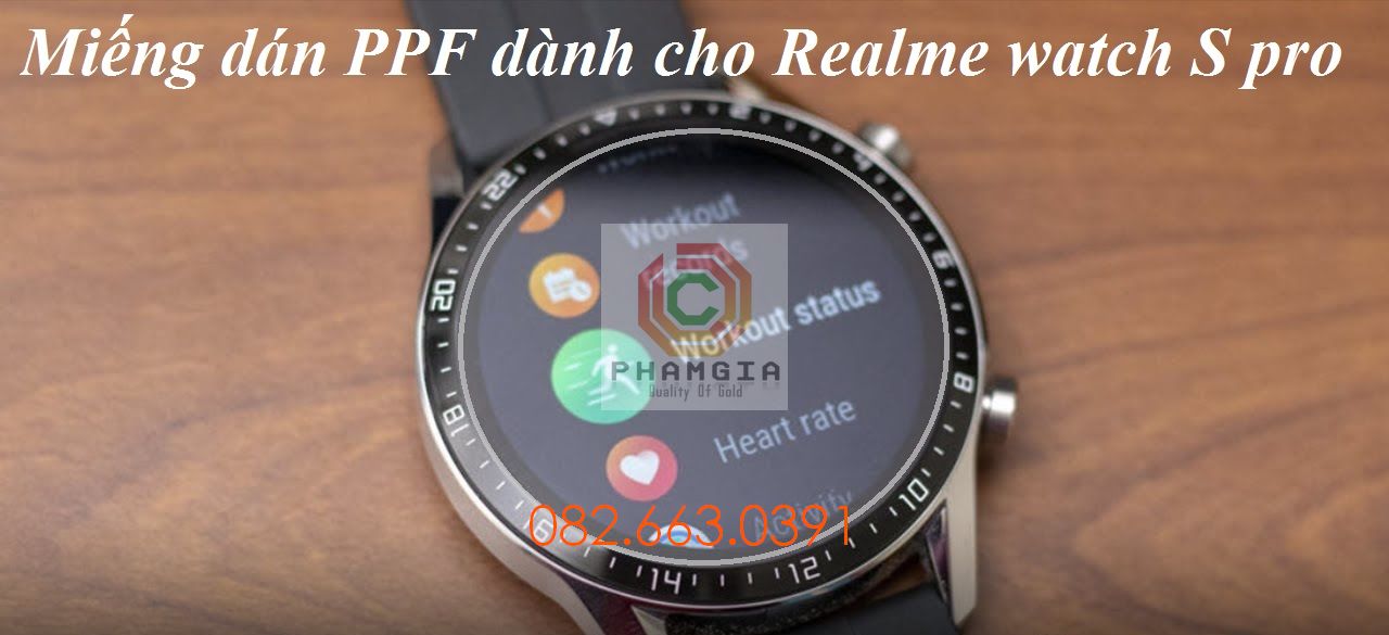 [Mua 1 tặng 1]Dán PPF Realme Watch S pro loại nhám, bóng siêu bền