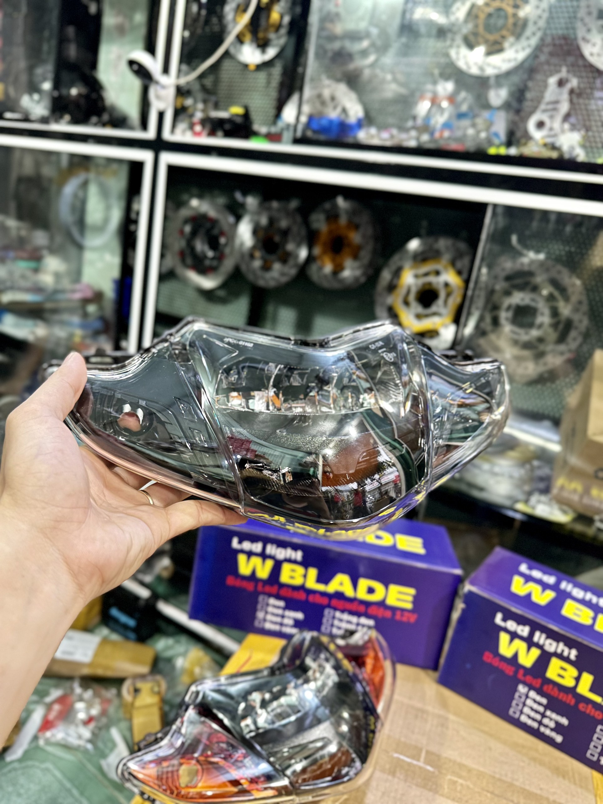 Pha đèn 2 Tầng Wave Blade Led Light Chính Hãng