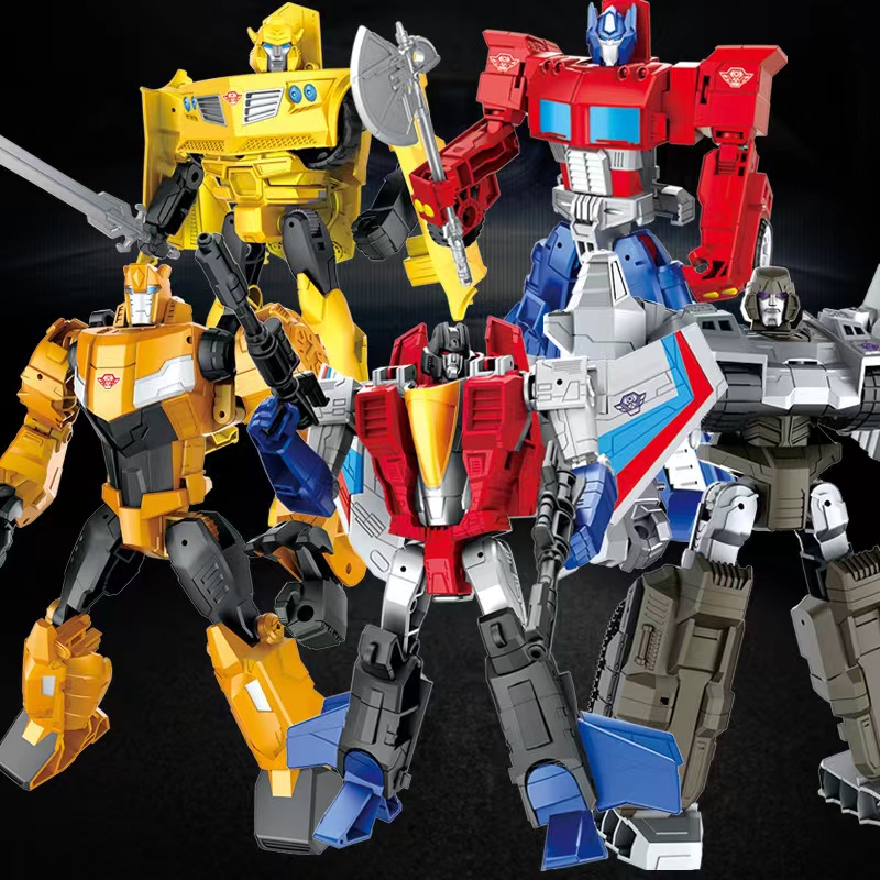 20CM Đồ Chơi Biến Hình Trẻ Em King Kong Starscream Megatron Mô Hình Robot Bumblebee Bằng Hợp Kim Đồ Chơi Biến Hình Xe Tăng Khủng Long