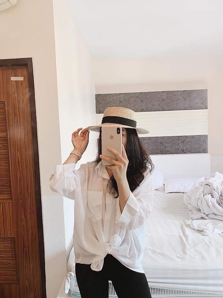 [HCM]Áo sơ mi nữ đũi mịn đẹp đủ size S M L