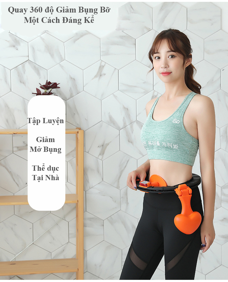 [GD43] VÒNG LẮC EO DỤNG CỤ LẮC EO THÔNG MINH GIẢM EO GIẢM MỠ THỪA