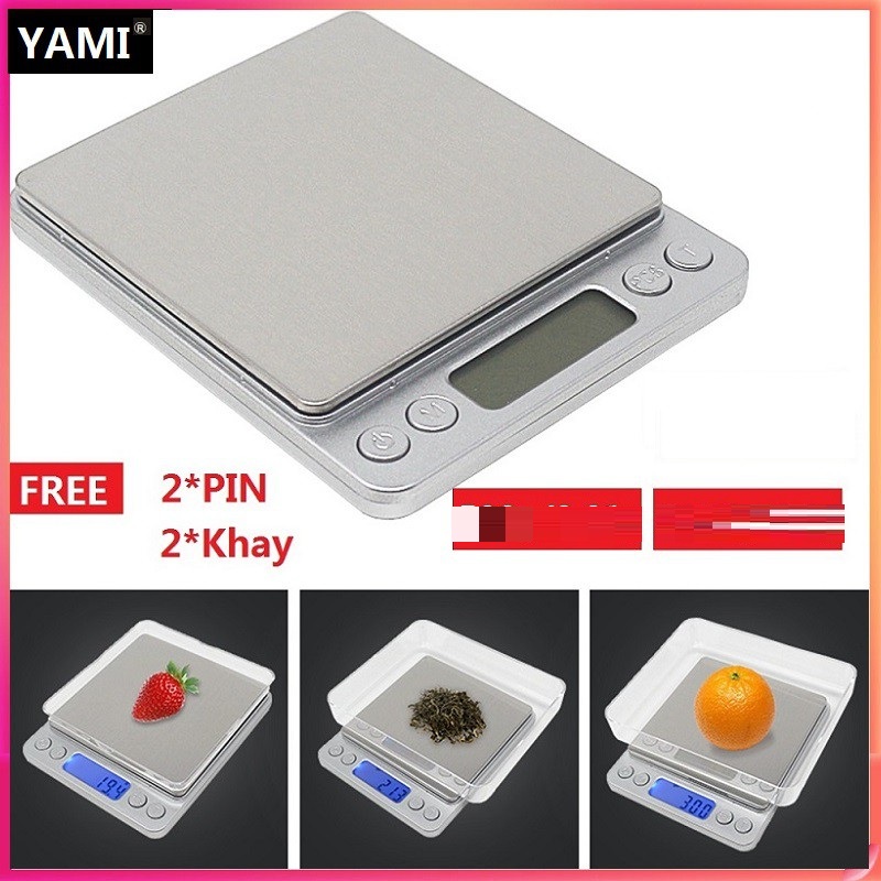 Cân điện tử nhà bếp 3kg/0.1g K03 (Trắng)
