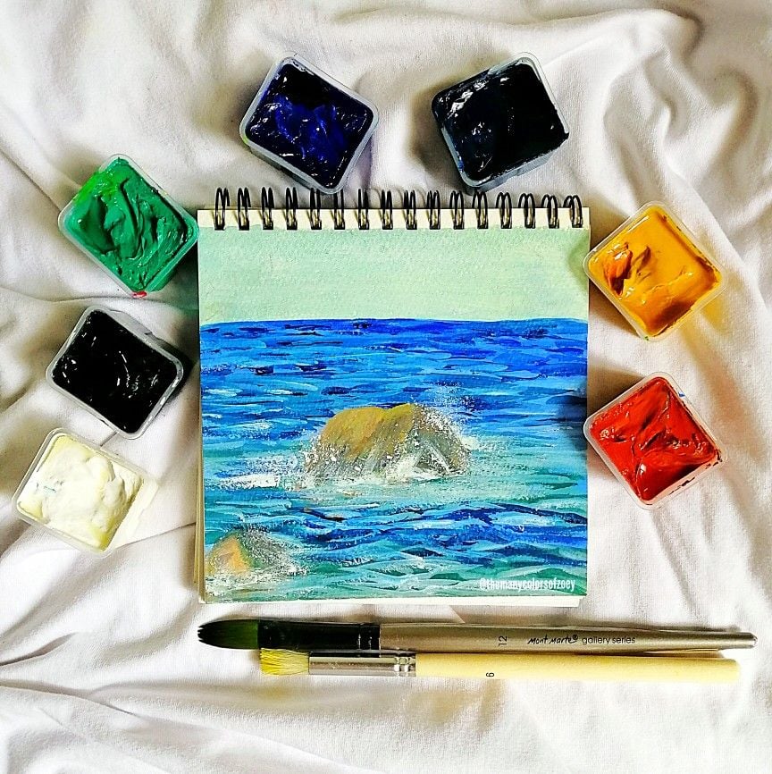 Màu Gouache HiMi dạng thạch bộ 18/24 màu