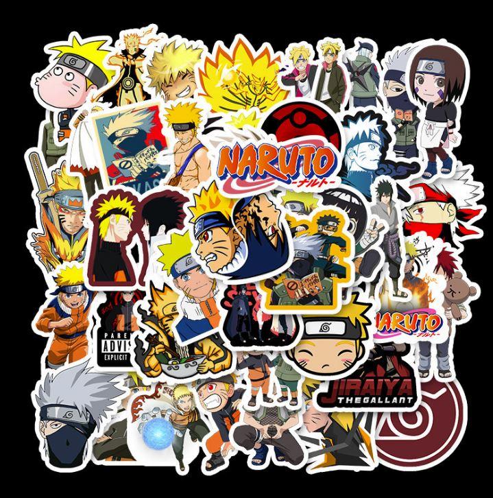 [HCM]Sticker NARUTO - SASUKE nhựa PVC không thấm nước dán nón bảo hiểm laptop điện thoại Vali xe Cực COOL #28