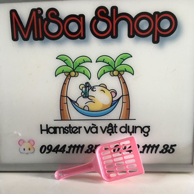 Xẻng nhựa hốt phân mèo - Xanh lá