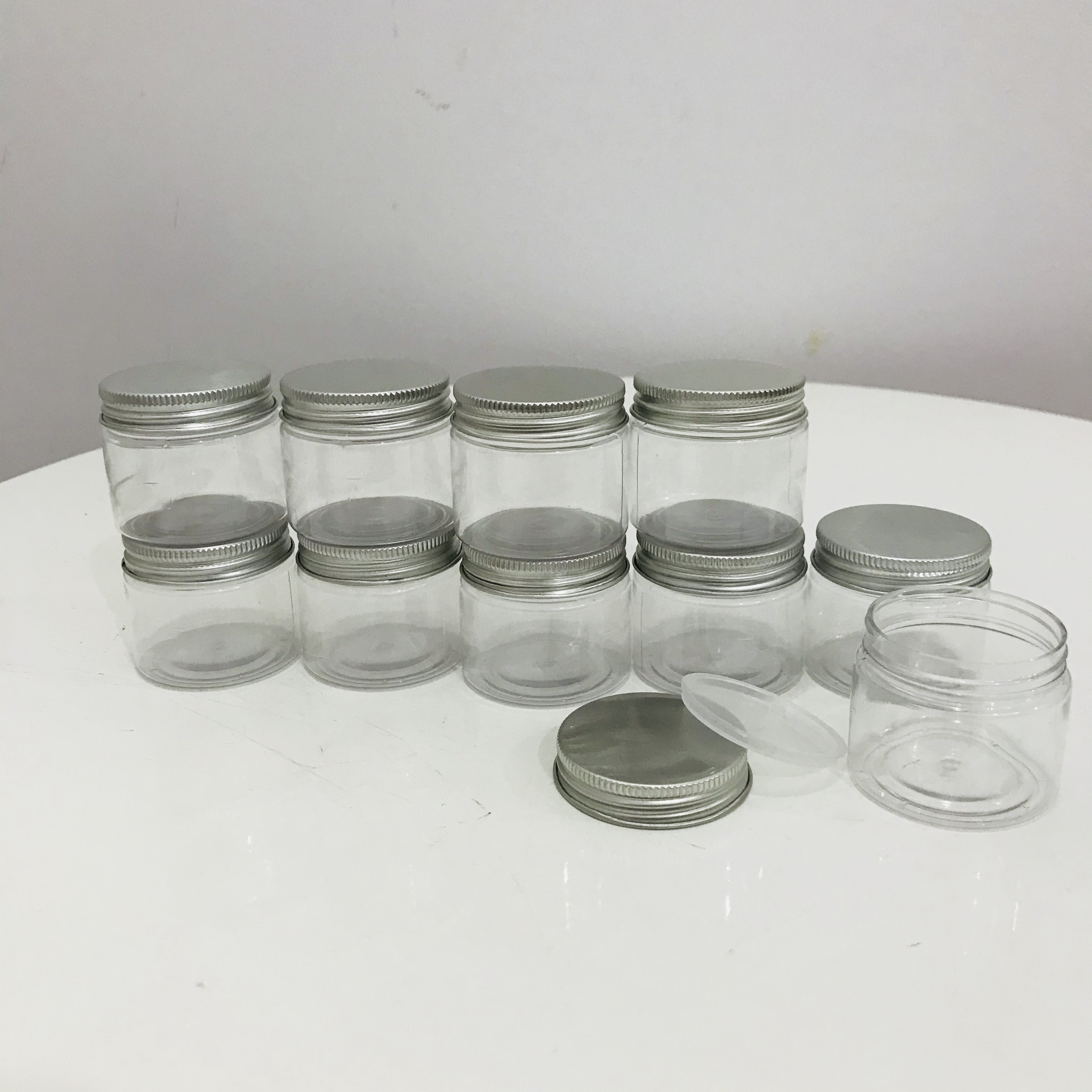 2 HỦ NHỰA 50GR -  2 HỦ NHỰA NẮP NHÔM 50GR  - 2 HỦ PET 50GR NHƯA TỐT