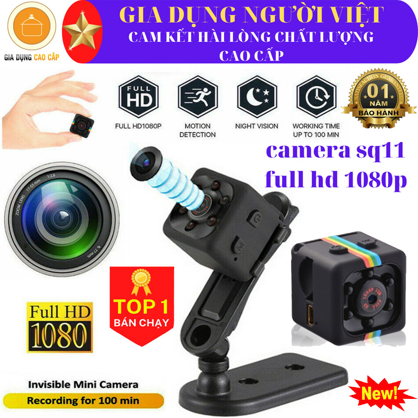 Camera mini siêu nhỏ bé hành trình xe máy phượt – camera sq11 full hd 1080p chống rung chống nước