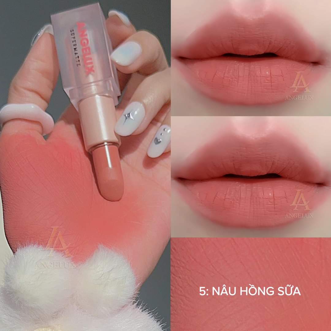 SON THỎI SÁP ANGELUX 2023 NEW - ĐỎ GẠCH