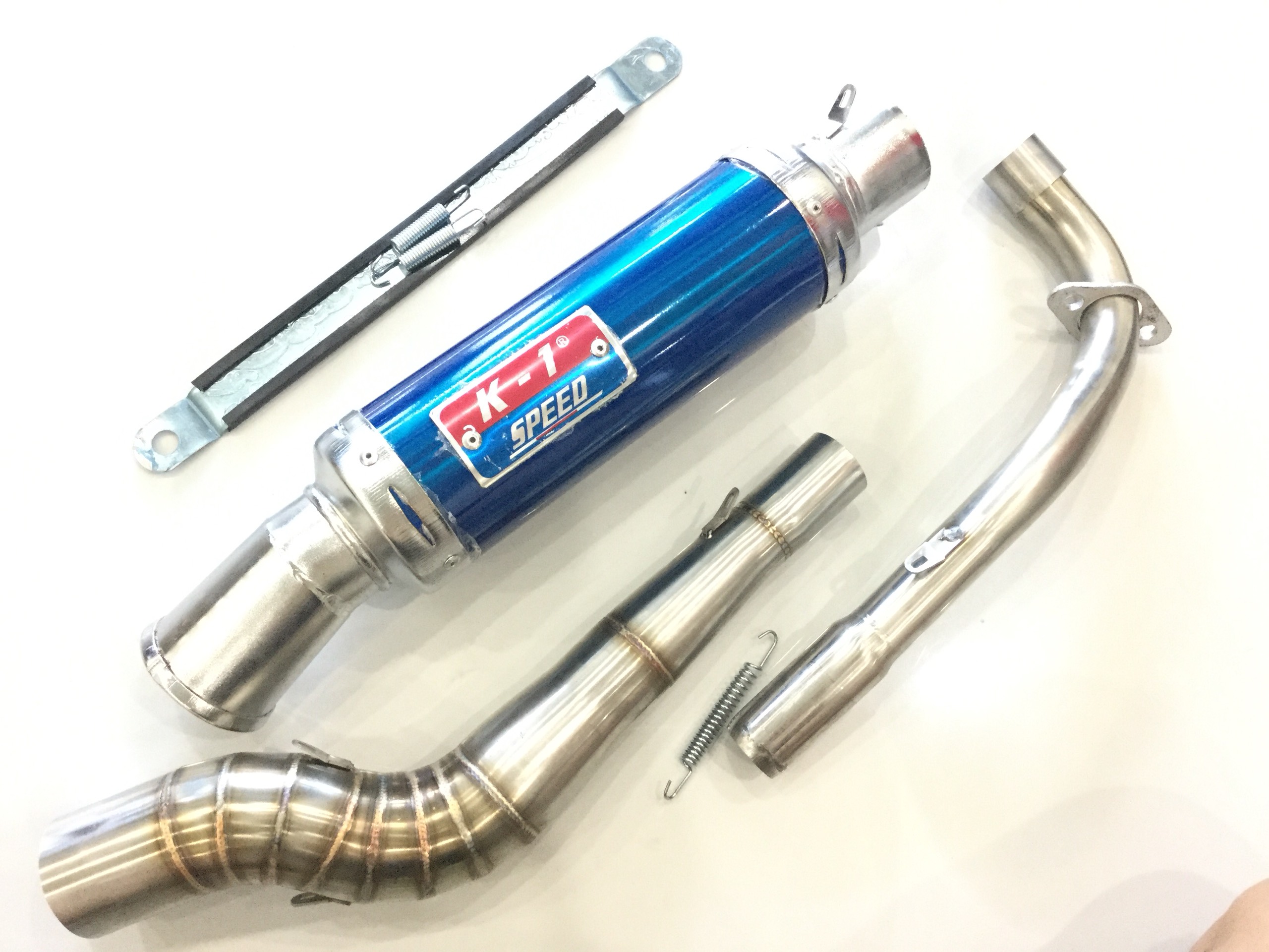 Pô K1 XANH FULL CỔ cong 2 khúc inox 304 gắn wave, dream, sirius, axelo, exciter, winer, sonic, raider fi, satria, gsx , Sản Phẩm Chất Lượng, Gian Hàng Uy Tín, Giá Cả Cực Tốt, Mua Ngay.