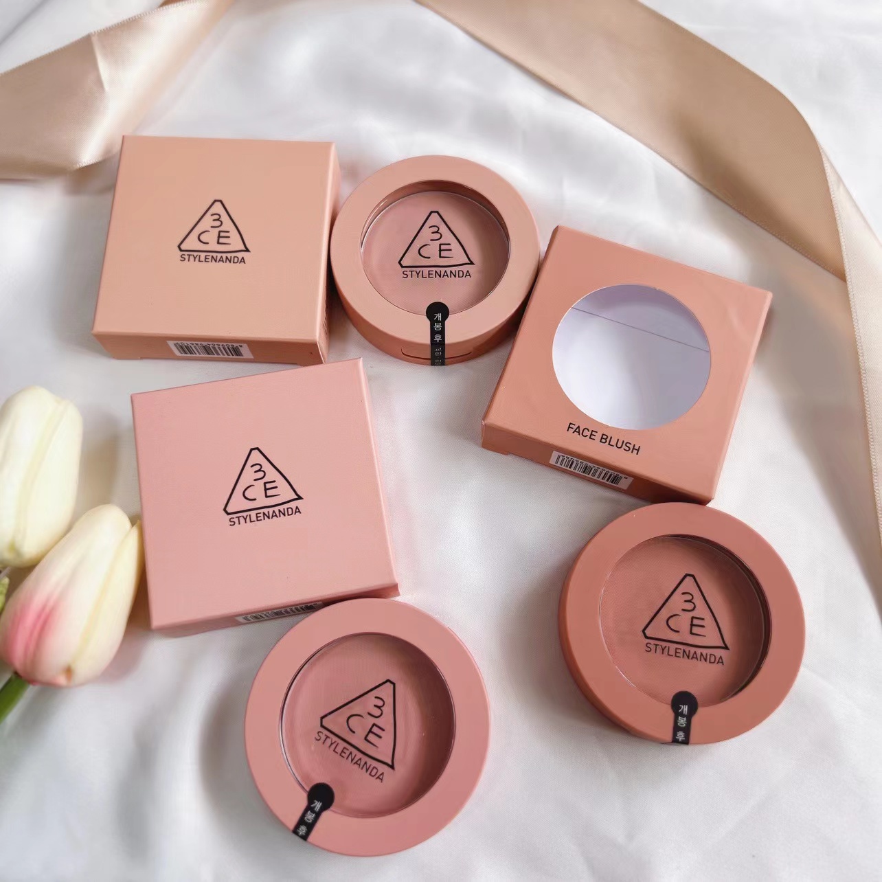 Phấn Má Hồng 3CE Mood Recipe Face Blush (NUDE PEACH - ROSE BEIGE - MONO PINK)
