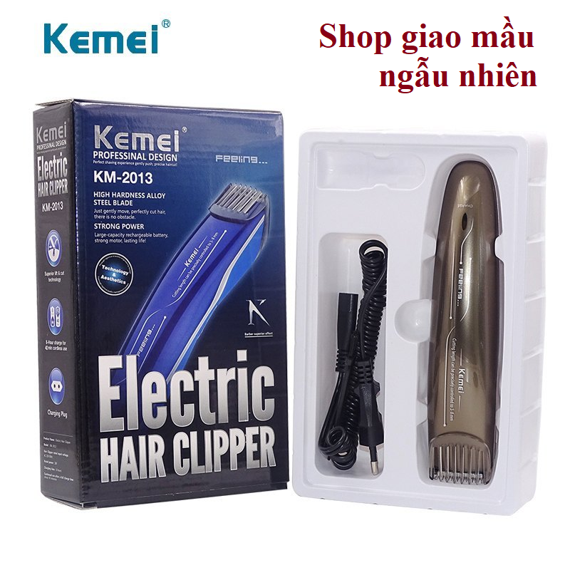 Tông đơ cắt tóc gia đình kemei km9020, km2013 tăng đơ cắt tóc người lớn - trẻ em , máy hớt tóc chấn viền sạc pin