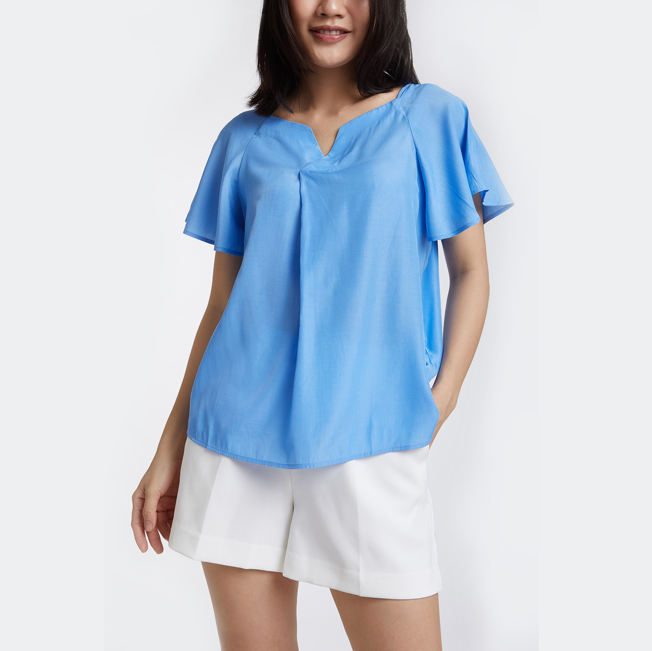 [CÒN SIZE L] Áo Kiểu Thời Trang Nữ Tay Ngắn N&M Thương Hiệu NINOMAXX 1905216