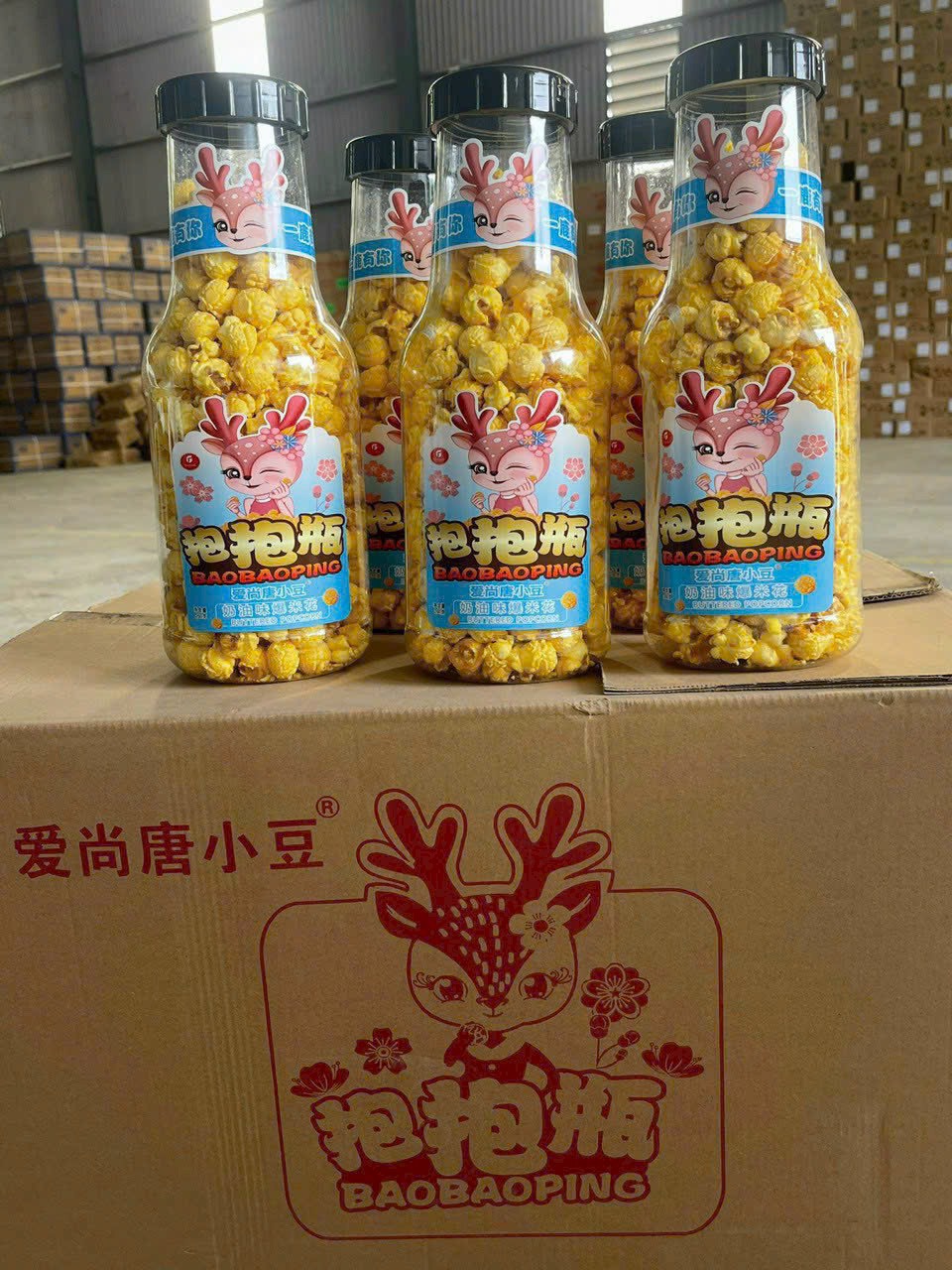 Bỏng ngô khổng lồ 45k/ chai