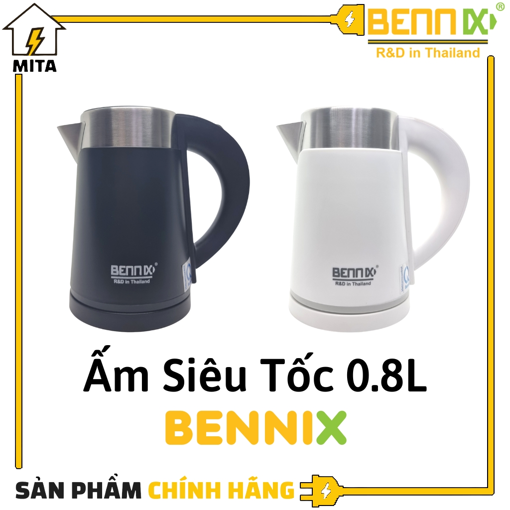 Ấm siêu tốc mini 0.8L BENNIX BN-008EK - MITA