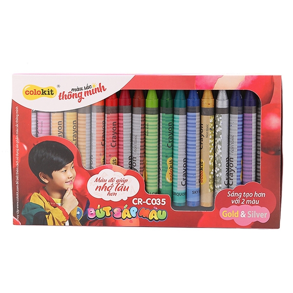 Bút sáp màu jumbo cr-c035 18 màu