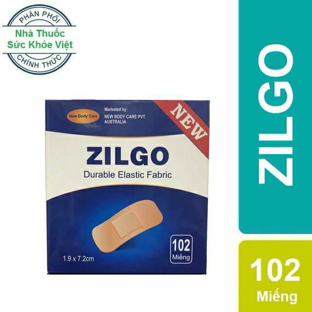 HỘP 102 MIẾNG BĂNG CÁ NHÂN ZILGO