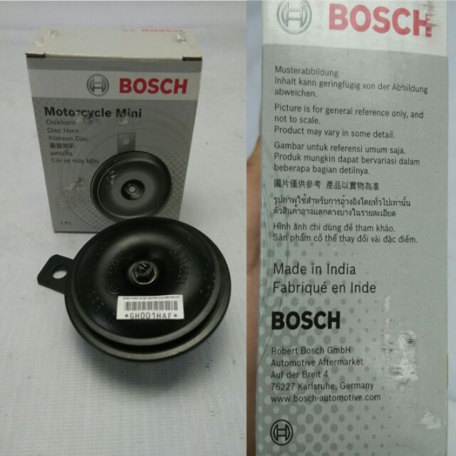 Còi (Kèn ) xe máy 12V Bosch Mini Horn - Nhiều dòng xe