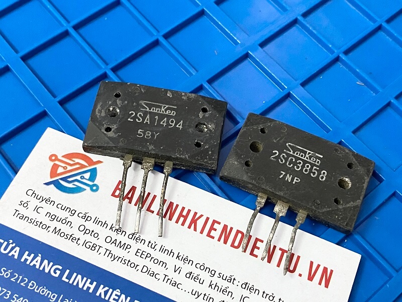 2SA1494(A1494) và 2SC3858(C3858) Cặp Sò Transistor 17A/200V Tháo Máy