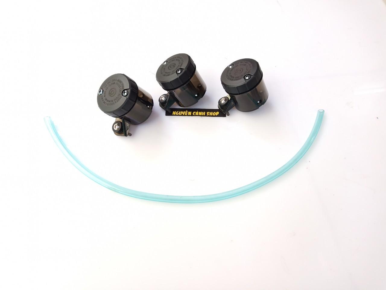 Bình dầu brembo lớn màu khói tặng ống dầu 2 món