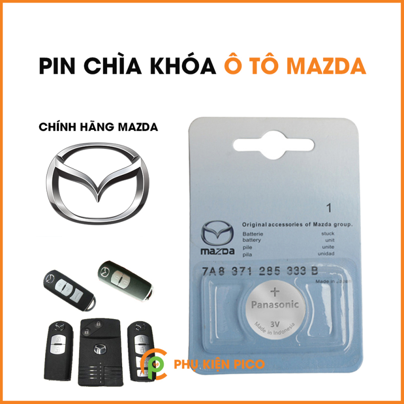 Pin chìa khóa ô tô Mazda 2, 3, 6, CX5 chính hãng Mazda