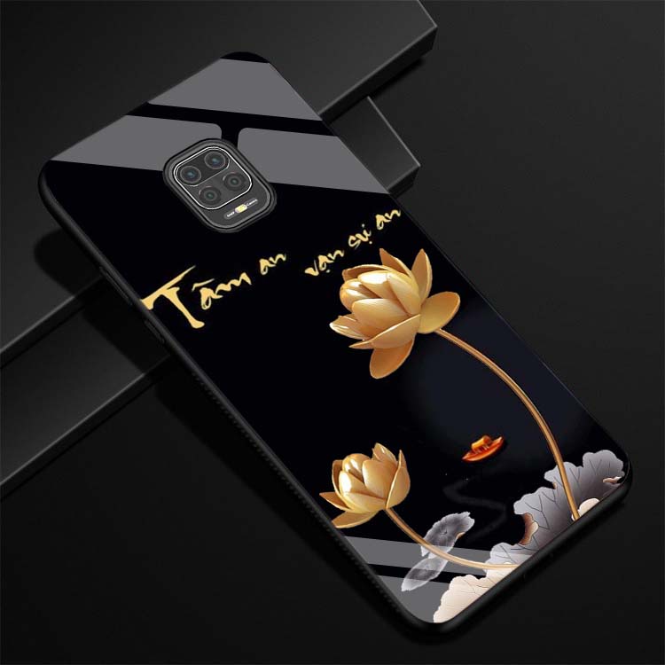 Ốp xiaomi redmi note 9, note 9s, note 9 pro lưng kính cường lực sáng bóng