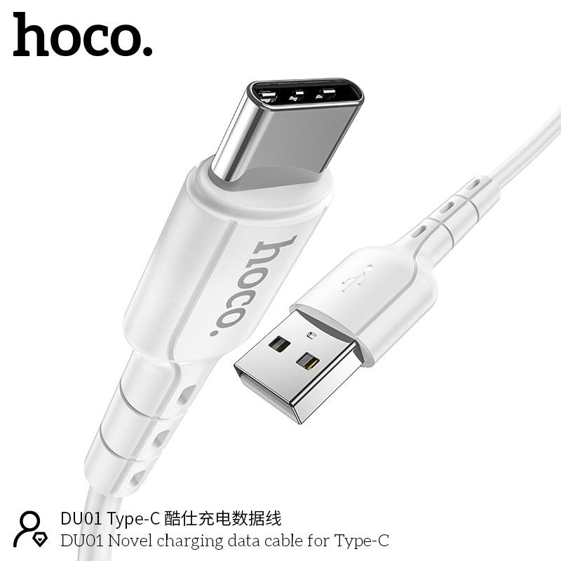 Cáp sạc Hoco DU01 USB to Micro/Lightning/Type-C sạc nhanh 2.4A/3A dài 100cm
