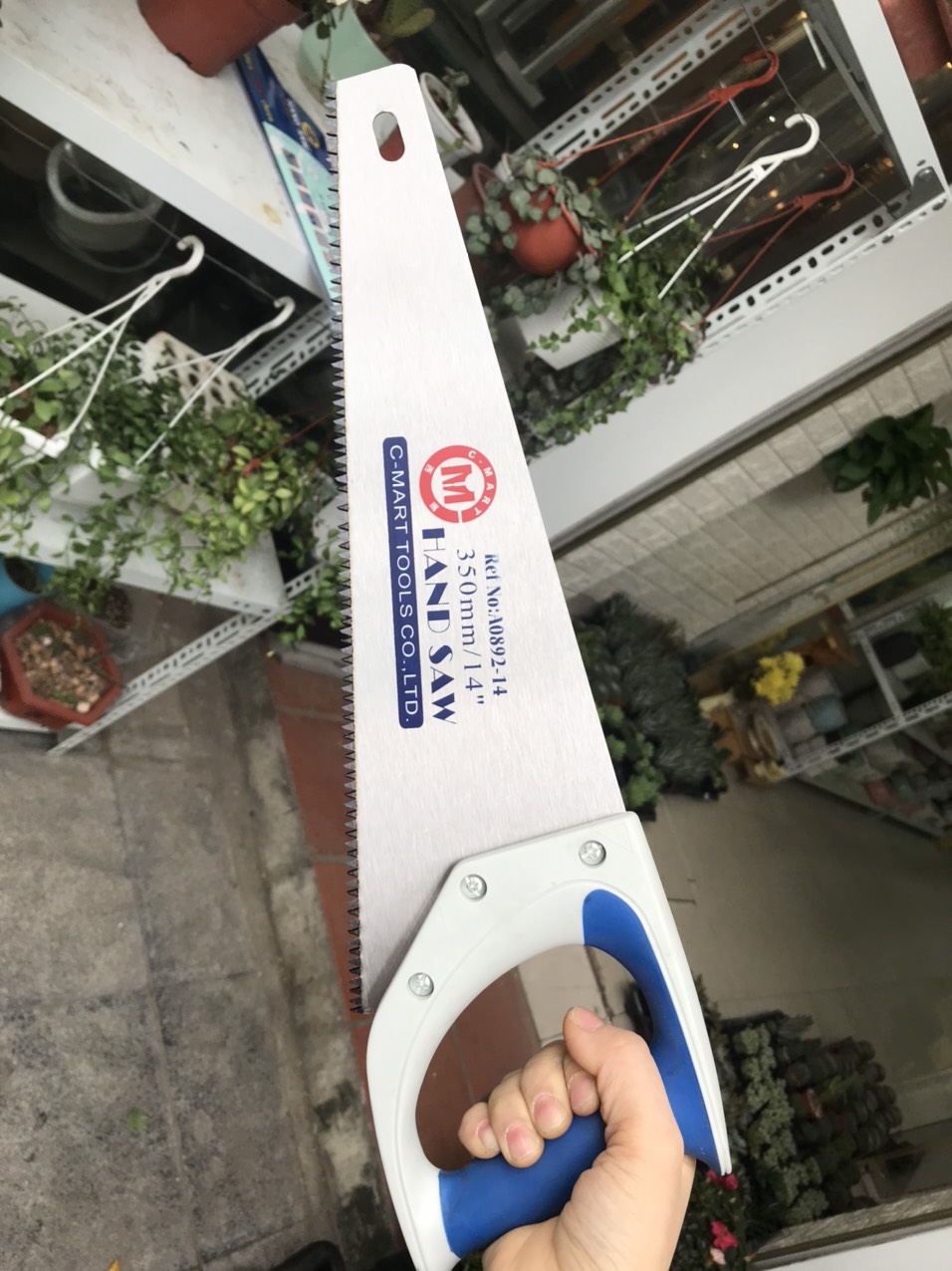 Cưa gỗ bản, cưa cây C-mart A0892 cá mập 350mm/14″