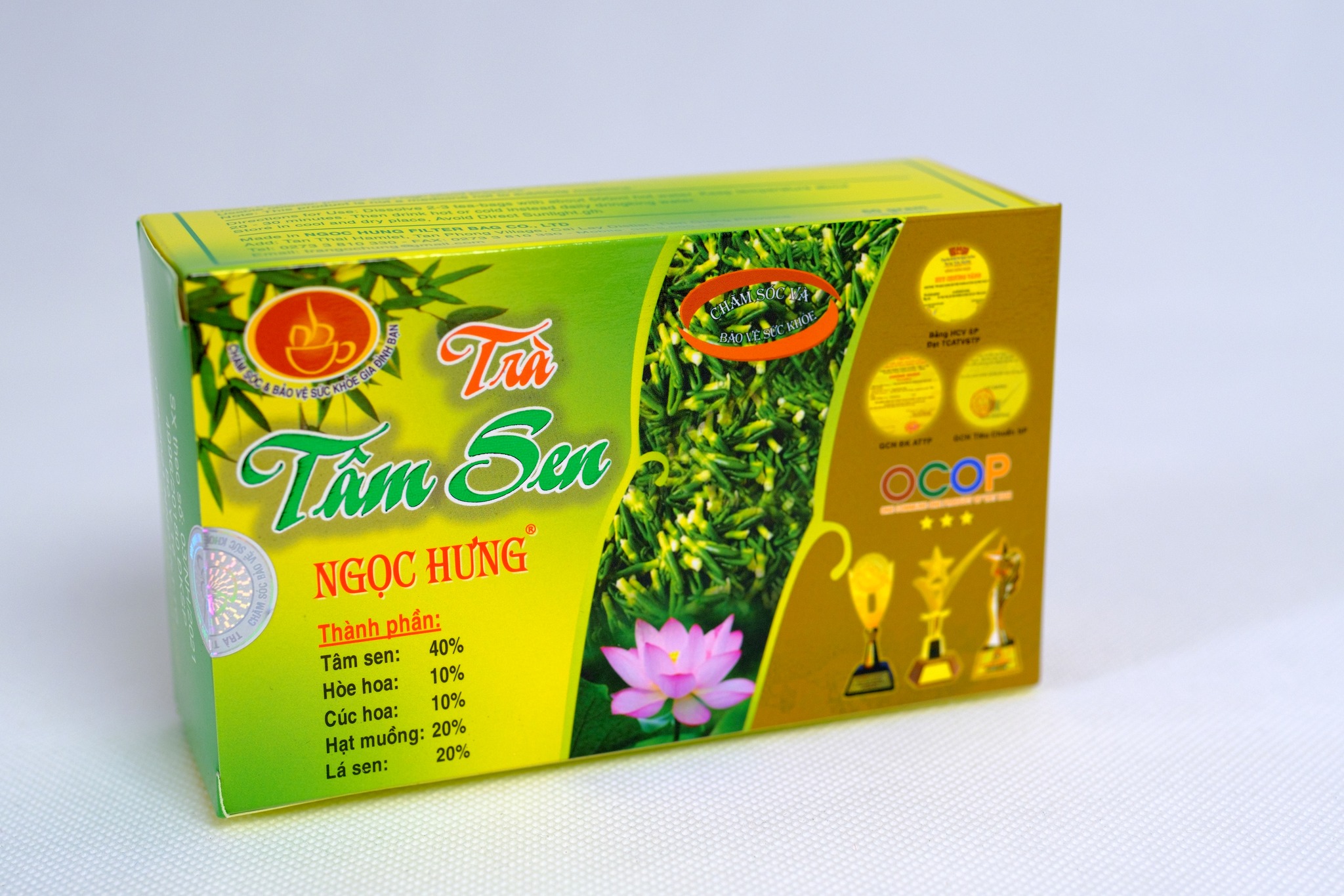 Combo 5 hộp trà Tâm sen Ngọc Hưng