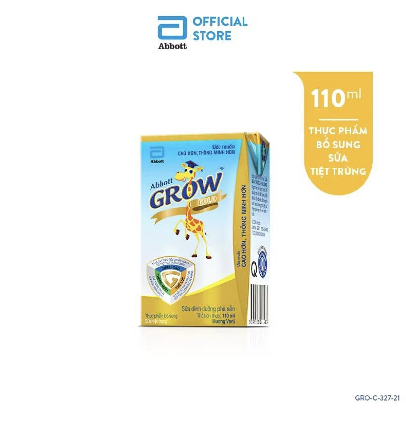 Combo of 3 Boxes of Abbott Grow Ready-To-Drink Milk 110ml Vanilla (12 Boxes)