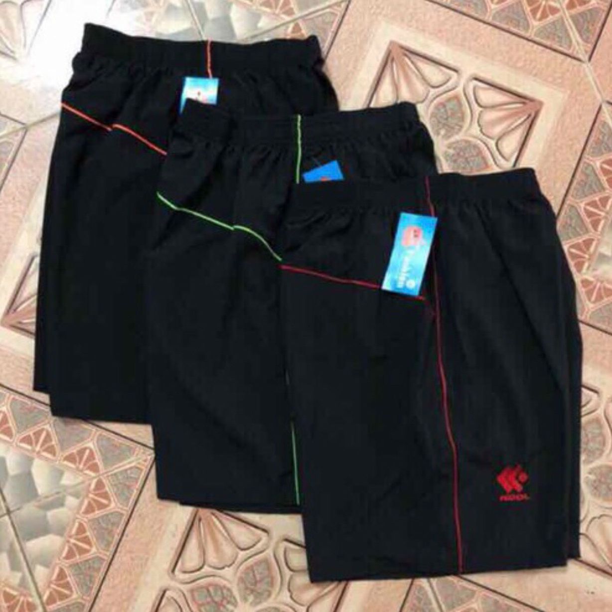 Combo quần đùi quần short nam vải dù gió túi có khóa kéo bigsize