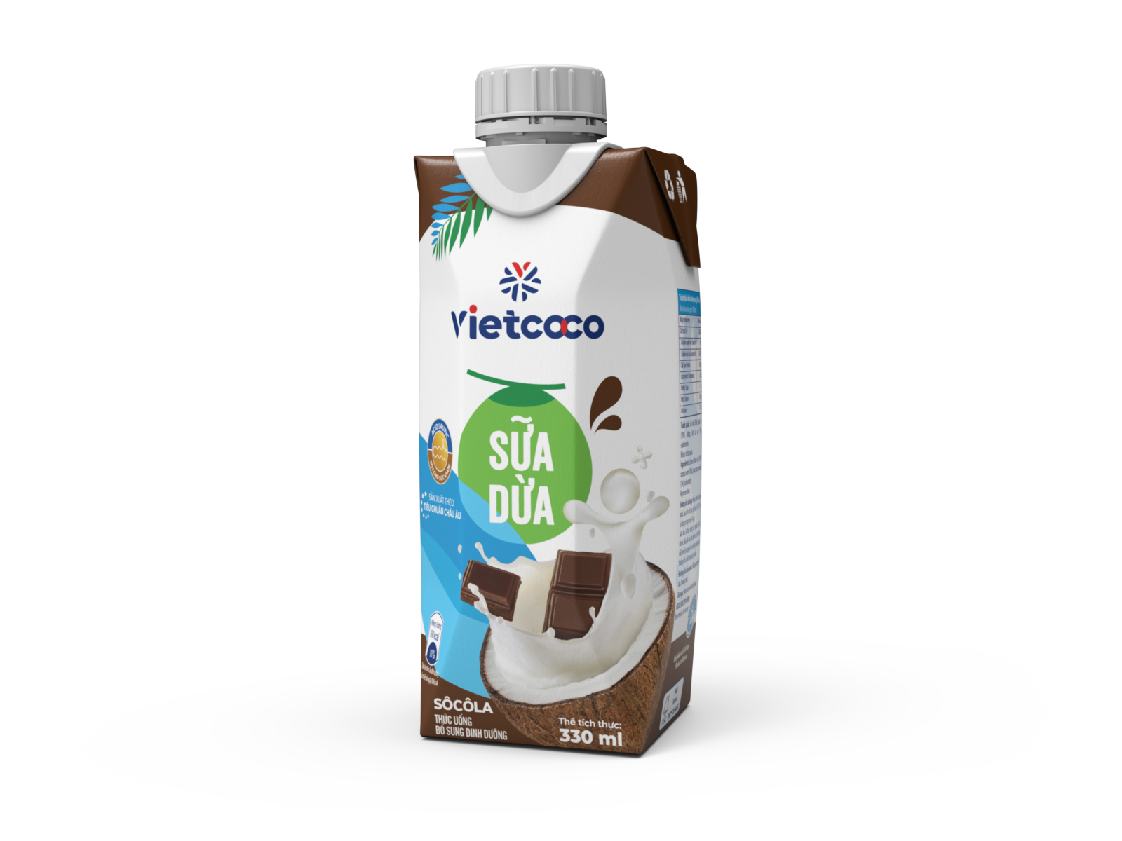 Sữa dừa Socola UHT Vietcoco - hộp 330ml