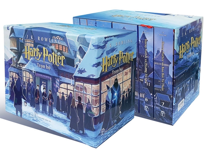 Sách - boxset harry potter hộp tái bản 2023