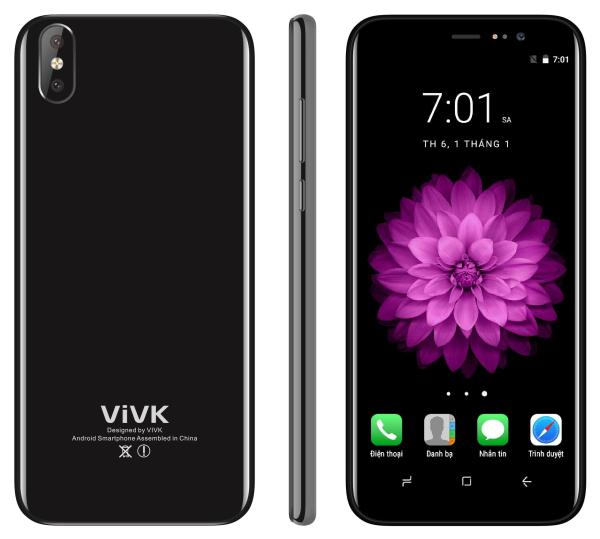 Điện thoại ViVK R8 - 2 SIM - RAM 1GB - ROM 8GB - Màn hình 5.72 inch - Tặng ốp lưng