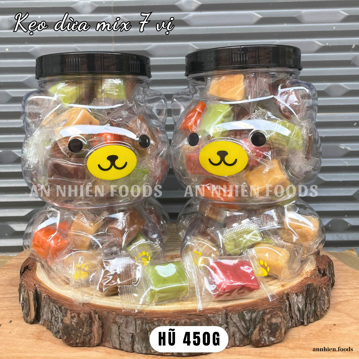 Kẹo dừa ít đường mix vị (7 vị) {Khối lượng tịnh, không tính bao bì}