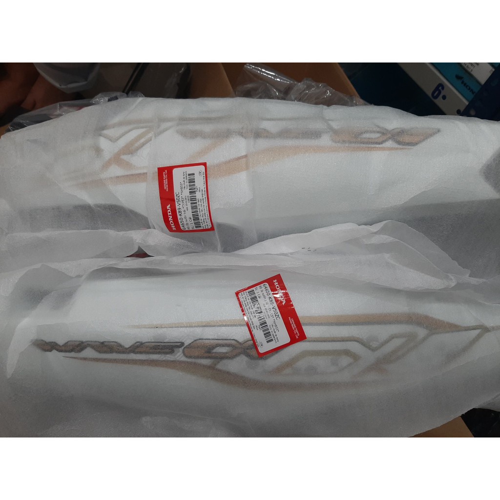 Bộ ốp sườn wave anpha 110 2020-2021 honda