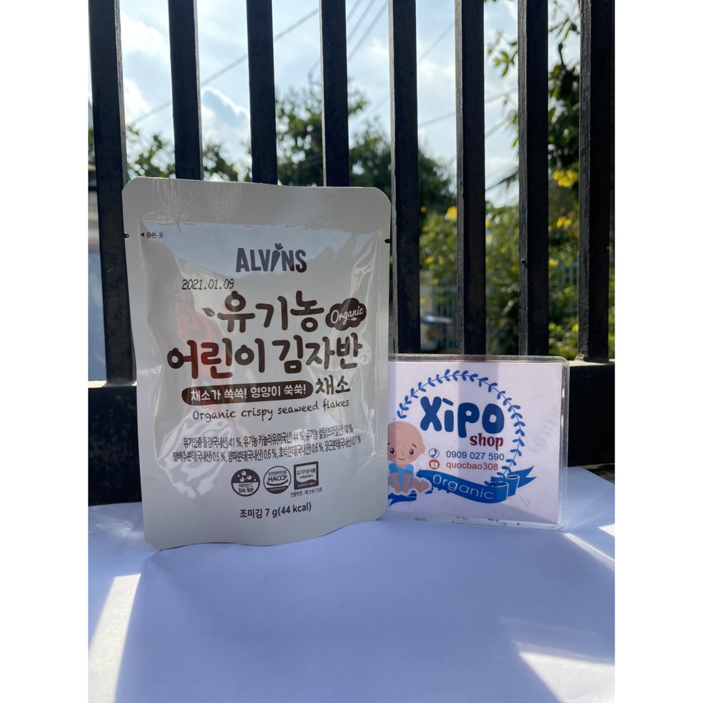 Rong biển rắc cơm hữu cơ Alvins Hàn Quốc