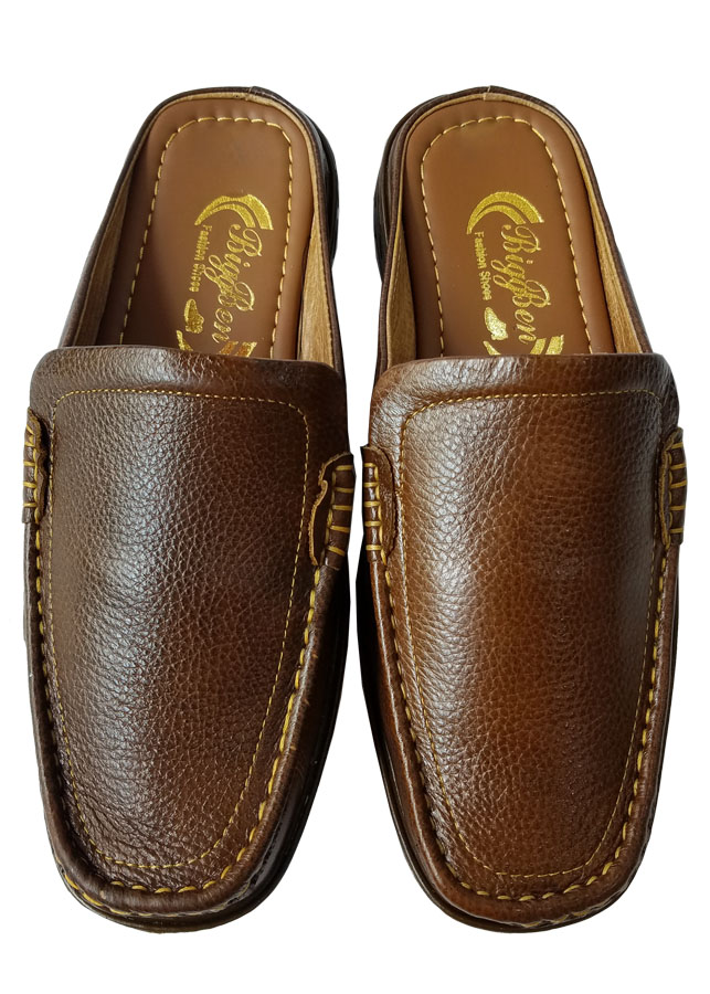 Dép Bít Đầu Nam BIGBEN Da Bò Cao Cấp SB67