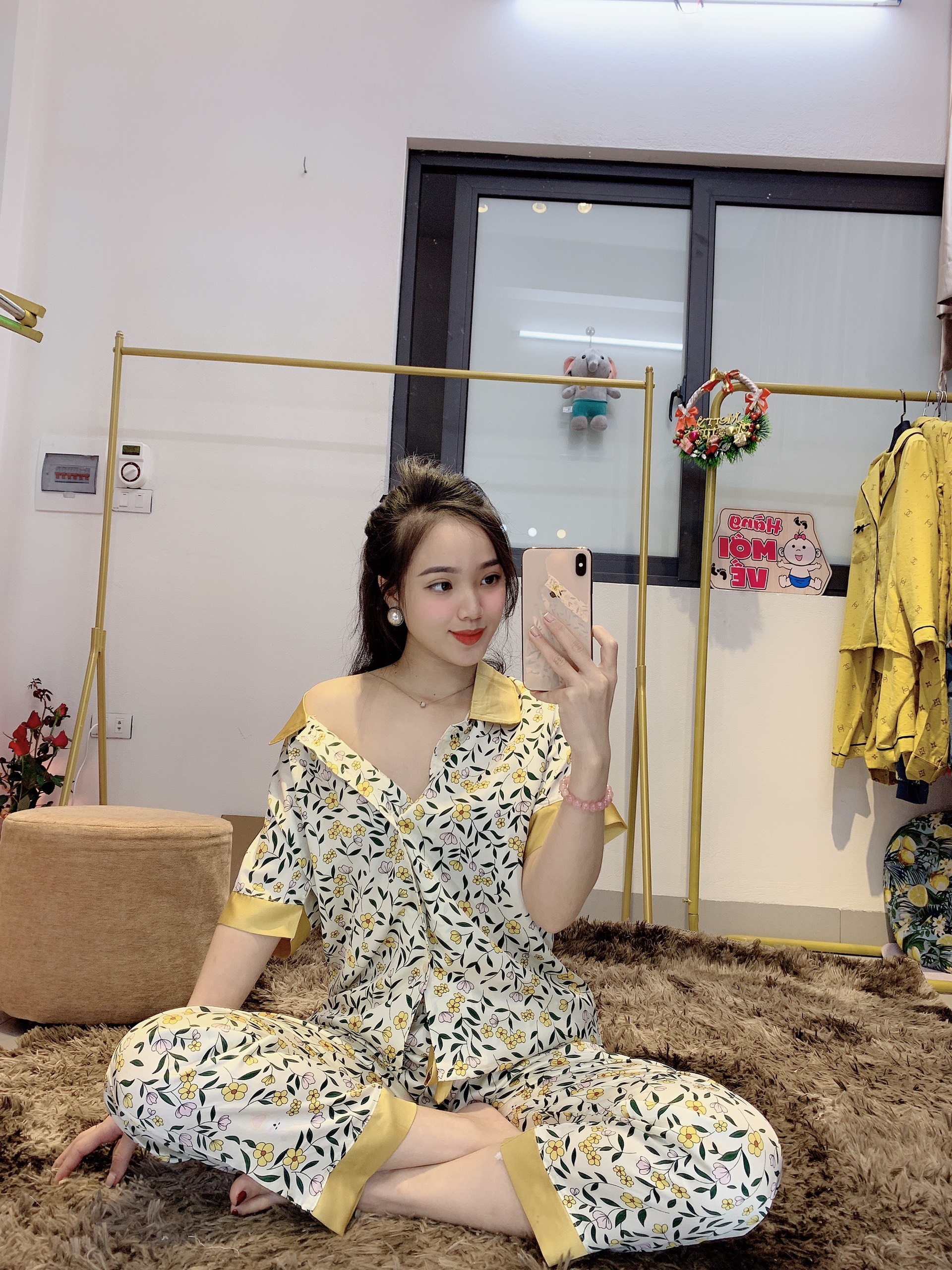 Bộ pijama Lụa Jume Tay Ngắn Quần Dài