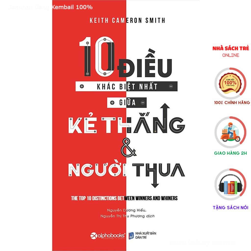 Sách alphabooks - 10 điều khác biệt giữa kẻ thắng và người thua