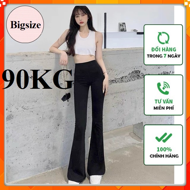 Quần Loe Cotton Ngọc Trinh Dài 102cm Cạp Chun siêu cao Siêu Bigsize từ 65-90KG Dài thướt tha 102CM