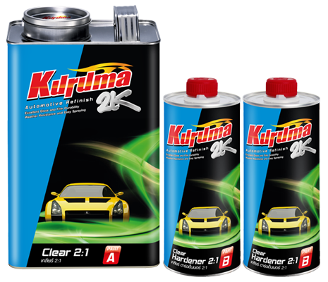 Dầu bóng chậm khô 2K Kuruma Clear 2-1 1 lít