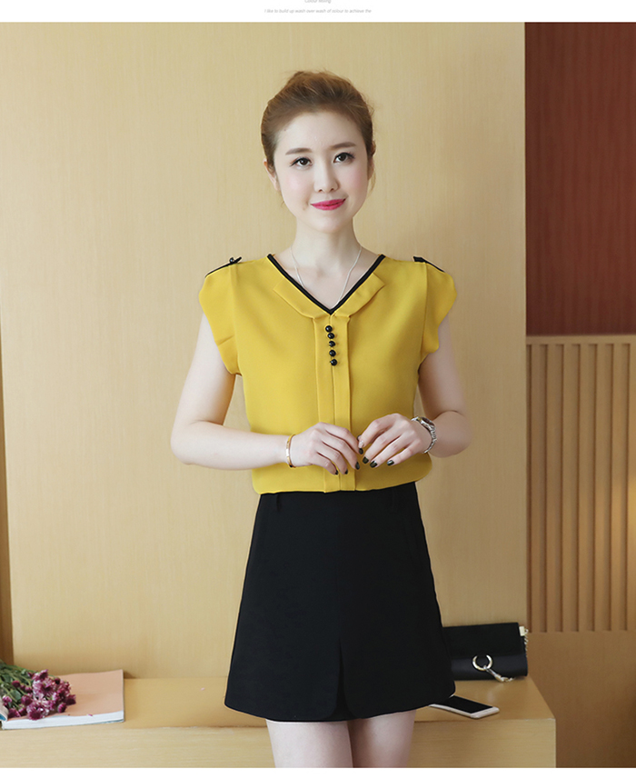 ÁO SƠ MI CỔ VIỀN MÀU NGOCTRANSHOP - NT3307