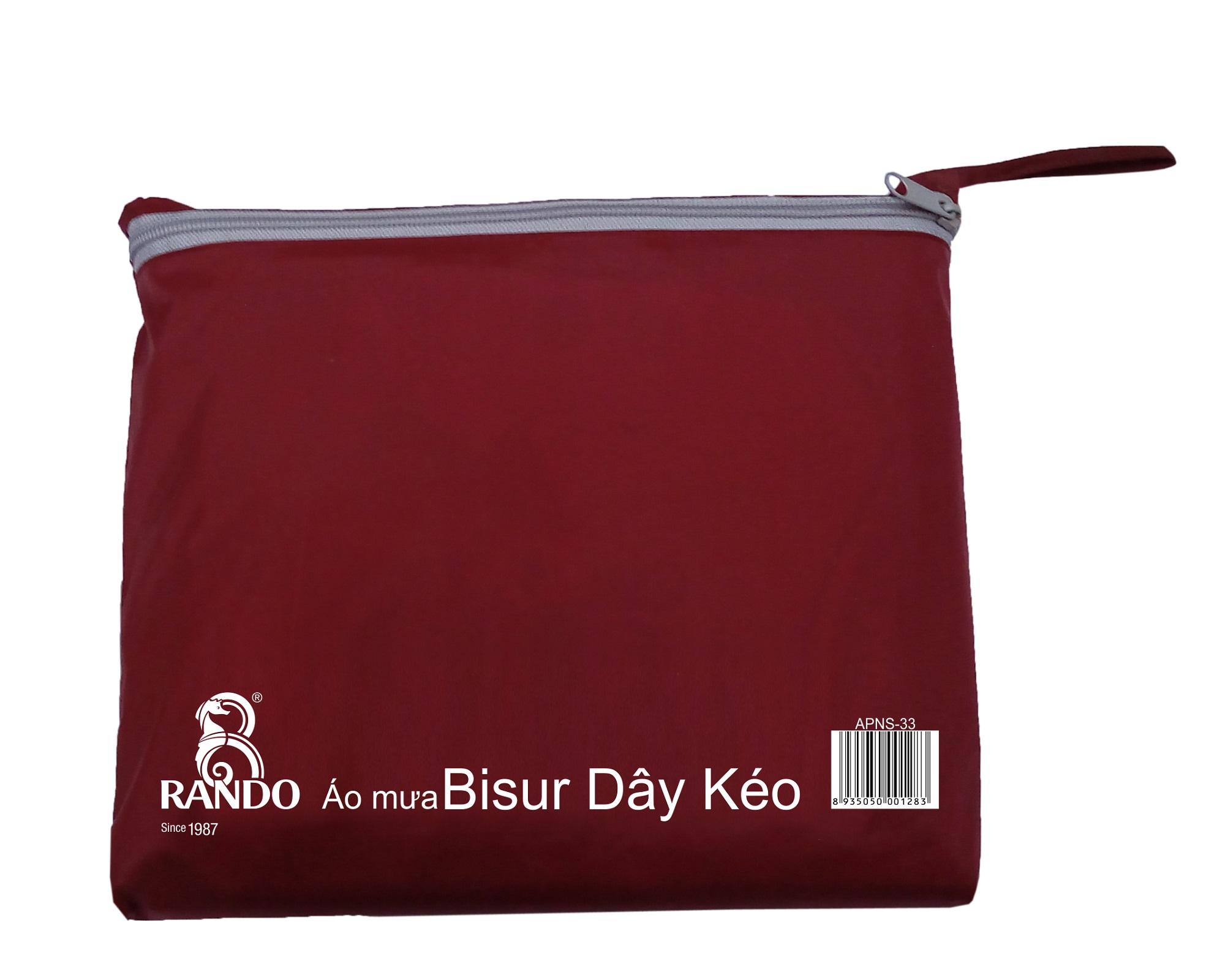[FreeshipMAX] [HCM]Áo mưa Rando Bisur dây kéo (bít sườn) APNS-33