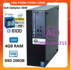 Máy Tính Đồng Bộ Dell 🎁Âu Cơ Store🎁 Case PC – Đồng Bộ Dell – Dell Optiplex 7040, CPU Core i3 6100/4Gb/SSD 240G – Bảo hành 12T