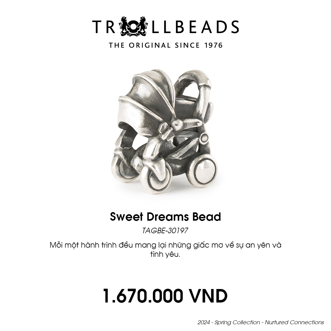 Trollbeads Bead Bạc cao cấp Sweet Dreams Bead
